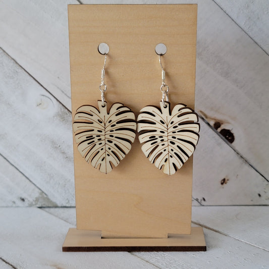 Monstera Leaf Earrings