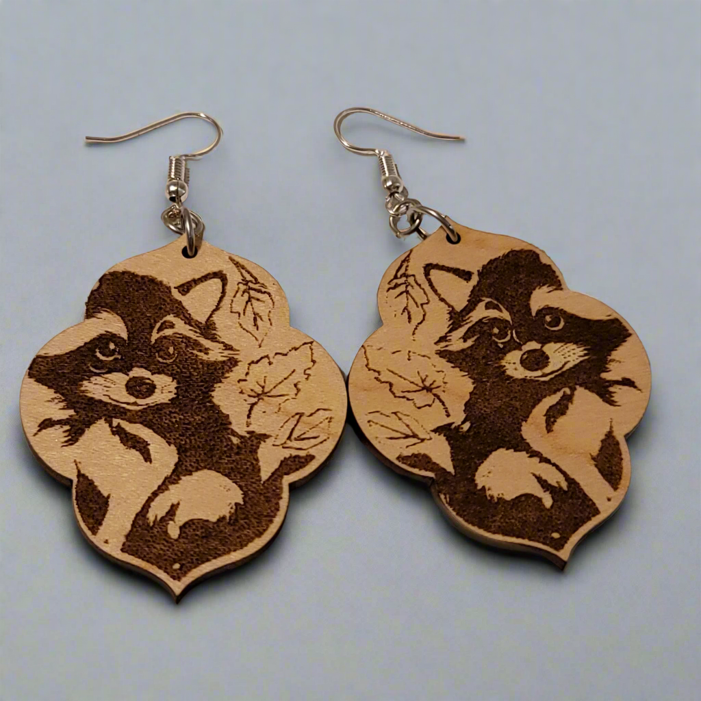 Racoon Dangle Earrings