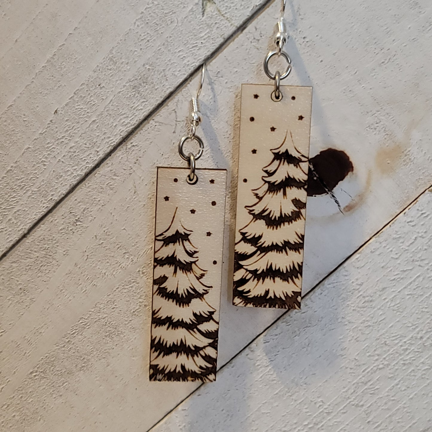 Christmas Tree Dangle Earrings