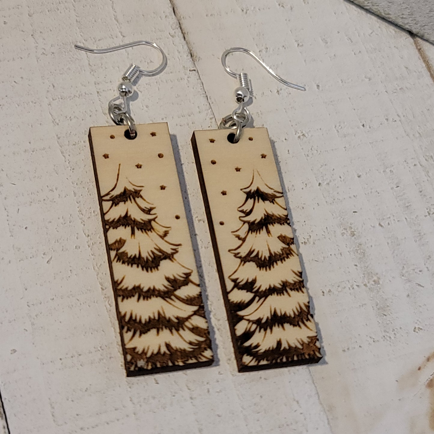 Christmas Tree Dangle Earrings