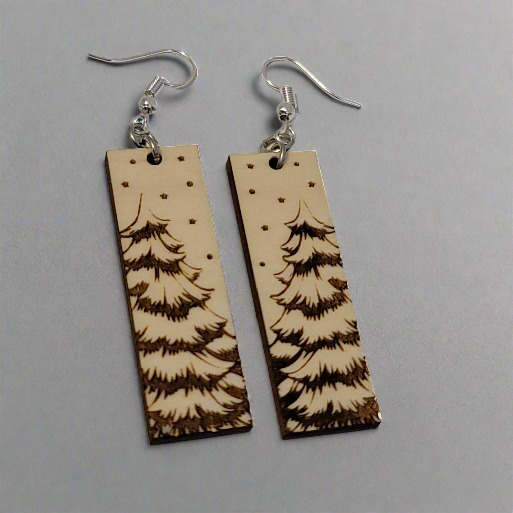 Christmas Tree Dangle Earrings