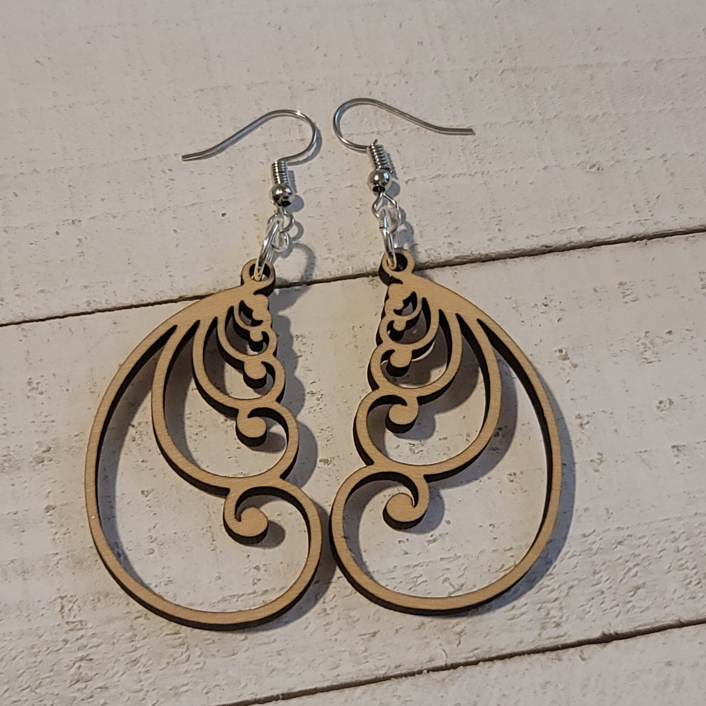 Fibonacci Spiral Dangle Earrings