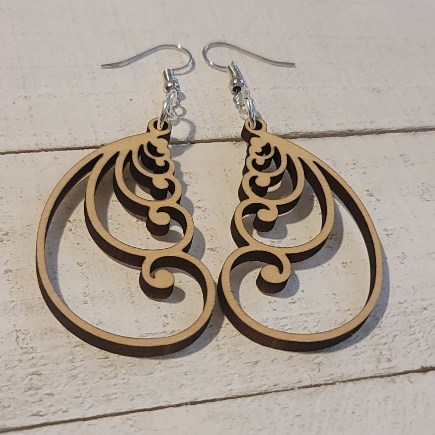 Fibonacci Spiral Dangle Earrings