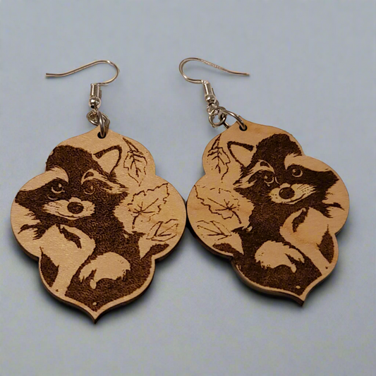 Racoon Dangle Earrings