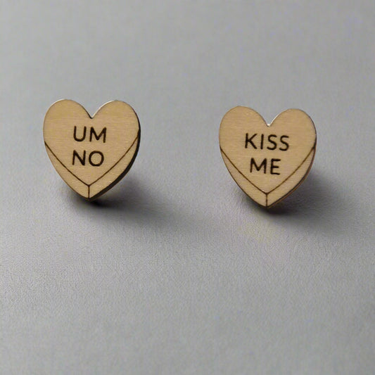 Valentine's Day Heart Stud Earrings