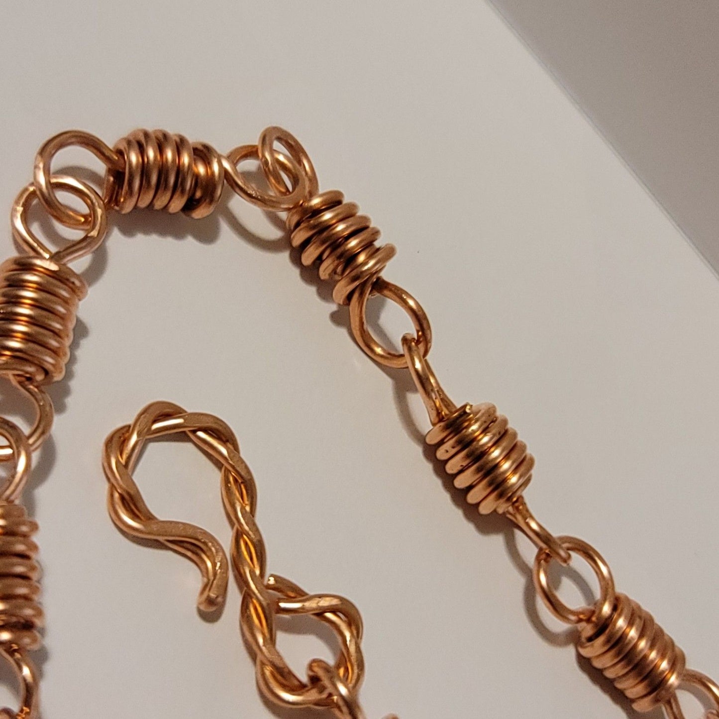 Handmade Copper Wire Work Unisex Style Chain Bracelet